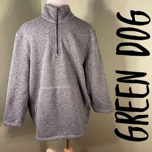 L Green Dog pullover